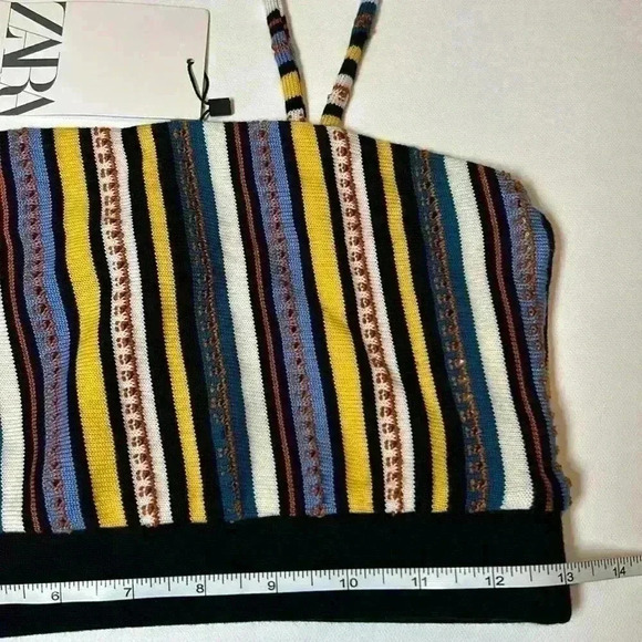 Zara Crop Top Size Small New With Tags Boho Cottage  Festival Spring Summer Vibe - Picture 5 of 10